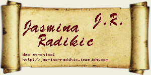 Jasmina Radikić vizit kartica
